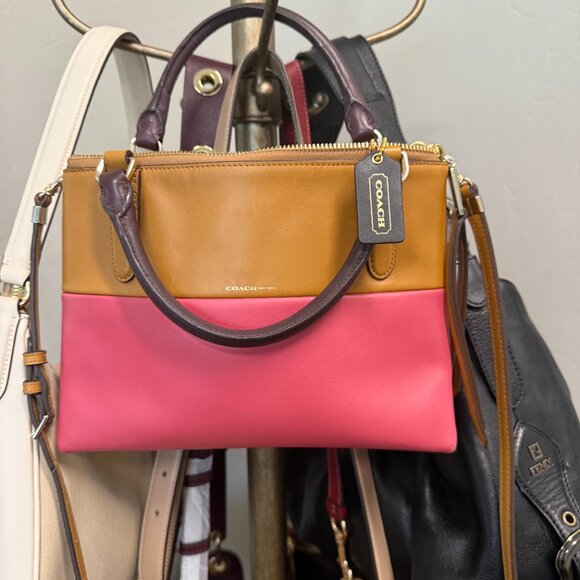 COACH Mini Borough Retro Color Block Hand/Crossbody Bag - Picture 8 of 11